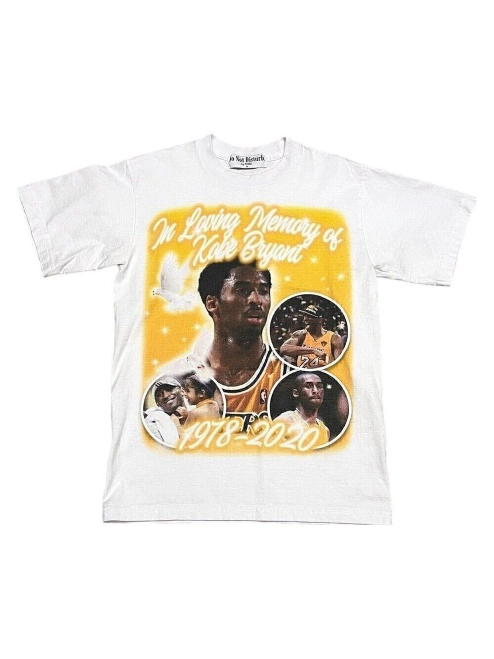Kobe Bryant Airbrush RIP Do Not Disturb LA Lakers T Shirt Mens Medium